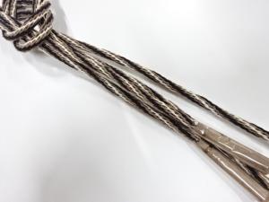 未使用品　正絹　夏手組帯締め